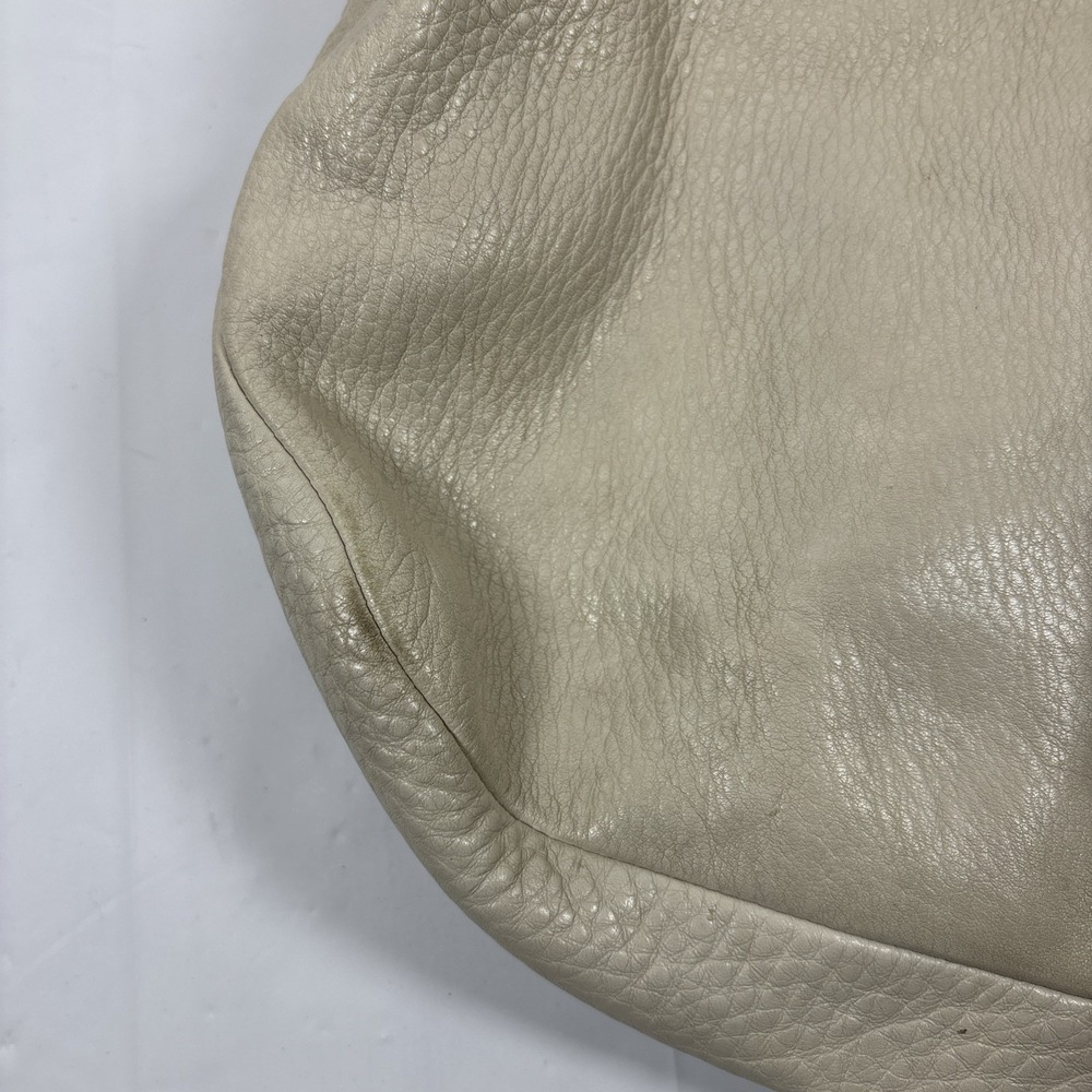 VTG Coach Julia Hobo Shoulder Bag Beige Oatmeal Pebble Leather Slouchy Purse Y2K - Picture 11 of 16